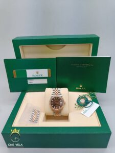 Rolex Datejust 31mm Two-Tone Chocolate Diamond Dial Women's Watch Ref.278271-1