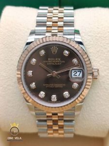 Rolex Datejust 31mm Two-Tone Chocolate Diamond Dial Women's Watch Ref.278271