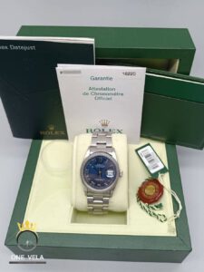 Rolex Datejust 36mm Blue Dial Oyster Bracelet Unisex Watch Ref.16220-2