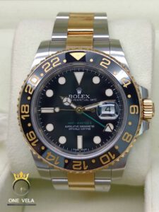 Rolex GMT-Master II 40mm Two Tone Black Dial Ref.116713LN