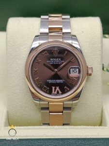 Rolex Datejust 31mm Steel & Rose Gold Chocolate Brown Dial Ref.178241