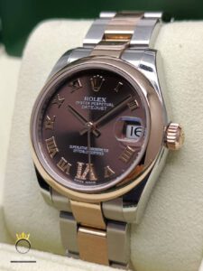 Rolex Datejust 31mm Steel & Rose Gold Chocolate Brown Dial Ref.178241-2