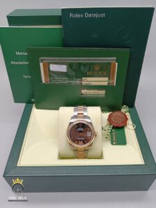 Rolex Datejust 31mm Steel & Rose Gold Chocolate Brown Dial Ref.178241-3