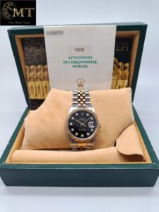 Rolex-Datejust-36mm-Two-Tone-Black-Diamond-Dial-Ref.16233-3