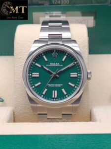 Rolex Oyster Perpetual 41mm Green Dial Ref.124300