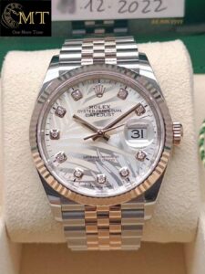 Rolex Datejust 36mm Diamonds Fluted Bezel Unisex Watch Ref.126231