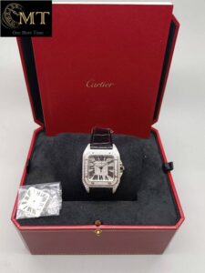 Cartier-Santos-100-Medium-Full-Diamond-Dial-2