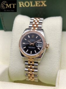 Rolex-Lady-Datejust-26mm-Black-Dial-Everose-Rolesor-Ref.179171-2