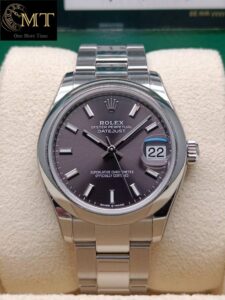 Rolex Datejust 31mm Oystersteel Dark Grey Index Dial Ref.278240