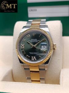 Rolex-Datejust-36m-2Tone-Olive-Green-Dial-Ref.126233-2