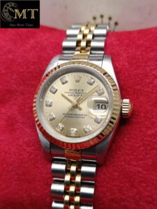 Rolex-Lady-Datejust-26mm-Two-Tone-Diamond-Index-Silver-Dial-Ref.69173-2