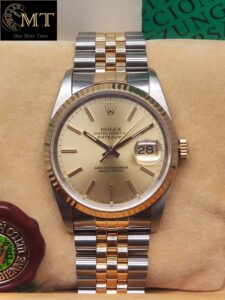 Rolex Datejust 36mm Steel&Yellow Gold 18k Champagne Dial Ref.16233