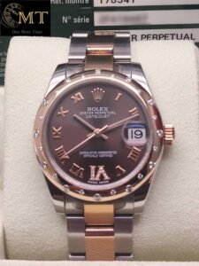 Rolex Datejust 31mm Oystersteel & Rose Gold Chocolate Brown Dial Ref.178341
