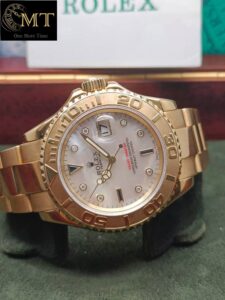 Rolex Yacht-Master 40mm Yellow Gold18k MOP Diamond & Sapphire Dial Ref.16628