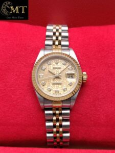 Rolex Datejust 26mm 2Tone Champagne Dial Ref.79173