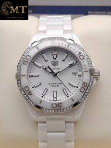 Tag Heuer Aquaracer White Dial Diamond Steel Ladies Watch Ref.WAY131H.BA0914
