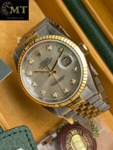 Rolex Datejust 36mm 2Tone MOP Diamond Dial Ref.16233