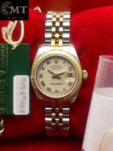 Rolex Lady-Datejust 26mm Ivory Roman Numeral Dial Ref.179173