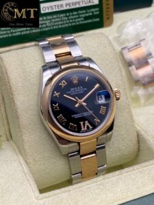 Rolex-Datejust-31mm-Steel-Pink-Gold-Watch-Black-Roman-Dial-Ref.178241-5