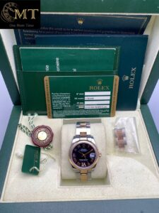 Rolex-Datejust-31mm-Steel-Pink-Gold-Watch-Black-Roman-Dial-Ref.178241-7