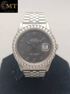 Rolex Datejust 36mm Black Arabic Numerals Dial Ref.16030