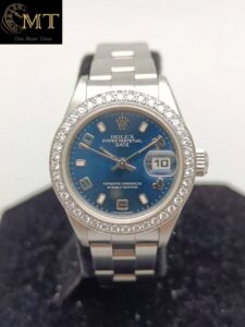 Rolex Oyster Perpetual Date 26mm Steel Blue Arabic Dial Ref.79240