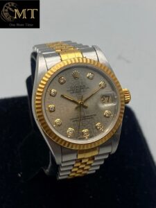 Rolex Datejust 31mm Silver Diamond Dial Gold & Steel Women's Watch Ref.68273-3