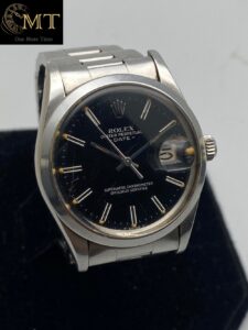 Rolex Oyster Perpetual Date 34mm Steel Black Dial Ref 15000-2