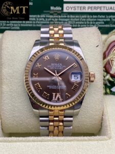 Rolex Datejust 31mm Oystersteel & Rose Gold Chocolate Dial Ref.178271