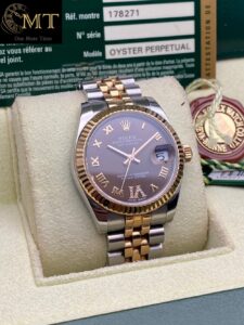 Rolex Datejust 31mm Oystersteel & Rose Gold Chocolate Dial Ref.178271-3