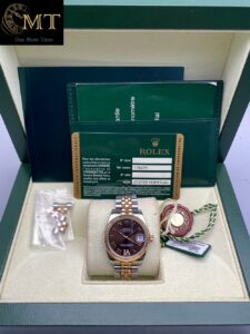 Rolex Datejust 31mm Oystersteel & Rose Gold Chocolate Dial Ref.178271-4