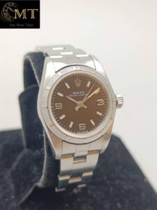 Rolex Lady-Oyster Perpetual 26mm Stainless Steel Black Dial Ref.76030-3