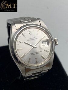 Rolex Oyster Perpetual Date 34mm Silver Dial Vintage Watch Ref.1500-3