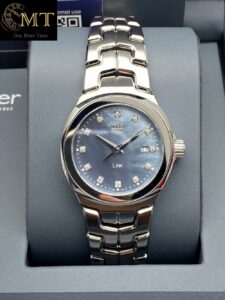 TAG Heuer Link Date 32mm Blue MOP Diamond Dial Quartz Watch Ref.WBC1313.BA0600