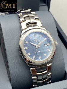 TAG Heuer Link Date 32mm Blue MOP Diamond Dial Quartz Watch Ref.WBC1313.BA0600-3