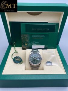 Rolex Datejust 36mm Olive Green Palm Motif Dial Oyster Bracelet Unisex Watch Ref.126234-7