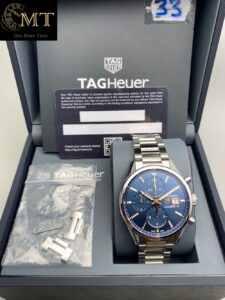 TAG Heuer Carrera 41mm Chronograph Blue Dial Ref.CBK2112.BA0715-4