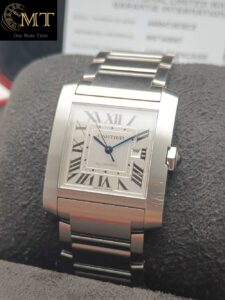Cartier Tank Française LM Silver Dial Ref.WSTA0067-2