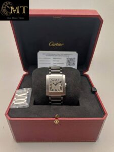 Cartier Tank Française LM Silver Dial Ref.WSTA0067-3