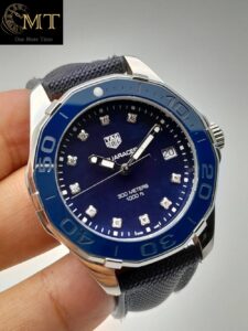 Tag Heuer Aquaracer Blue Pearl and Diamond Ladies Watch Ref.WAY131L.FT6091