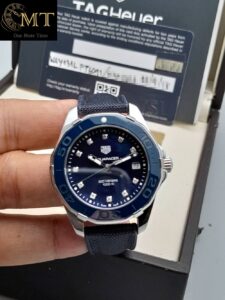 Tag Heuer Aquaracer Blue Pearl and Diamond Ladies Watch Ref.WAY131L.FT6091-2