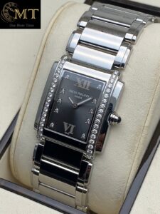 Patek Philippe Twenty~4 Steel Grey Dial Diamonds Ref.4910-10A-010-2
