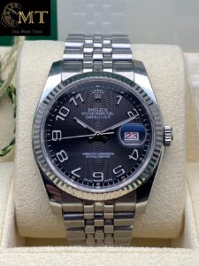 Rolex Datejust 36mm Jubilee Bracelet Concentric Black Dial Ref.116234