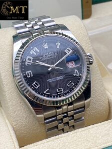 Rolex Datejust 36mm Jubilee Bracelet Concentric Black Dial Ref.116234-3