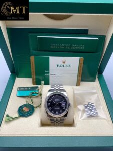 Rolex Datejust 36mm Jubilee Bracelet Concentric Black Dial Ref.116234-4