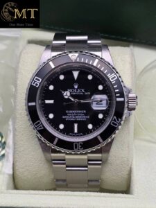 Rolex Submariner Date 40mm Oystersteel Black Dial Men's Watch Ref.16610