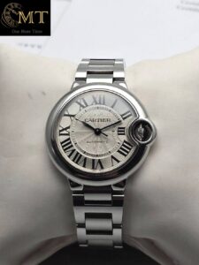 Cartier Ballon Bleu 36mm Silver Dial Stainless Steel Bracelet Ref.W6920046