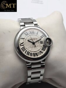 Cartier Ballon Bleu 36mm Silver Dial Stainless Steel Bracelet Ref.W6920046-3