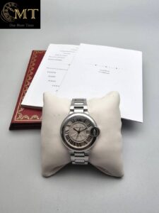 Cartier Ballon Bleu 36mm Silver Dial Stainless Steel Bracelet Ref.W6920046-4