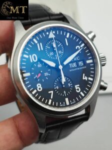 IWC Classic Pilot Chrono Automatic Steel Black Men's Watch Ref.IW371701-3